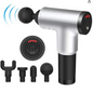 ACS Handheld Electric Deep Tissue Percussion Muscle Body Massager Gun with 6-speed, for Pain and Stress Relief with 4 Massage Head(Multi)